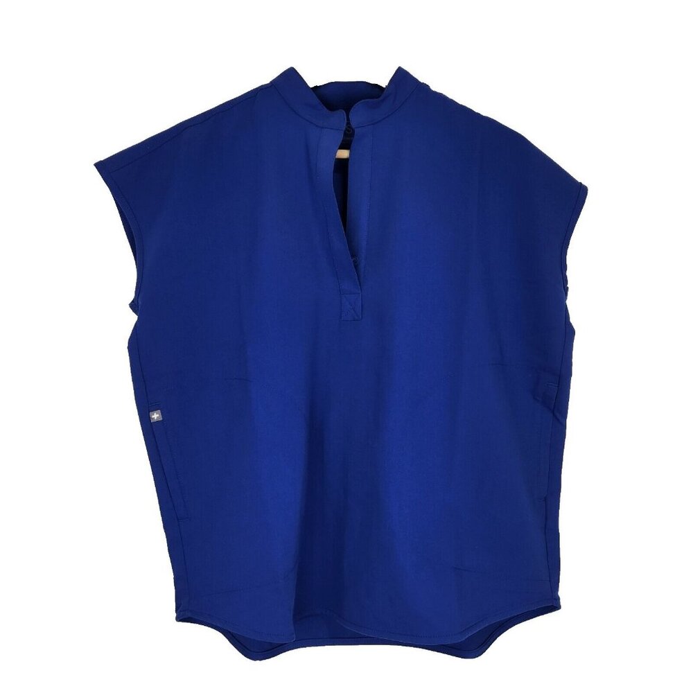 Figs NWT Rafaela Scrub Top WINNING BLUE 
Oversized Cap Sleeve WXXSW1003